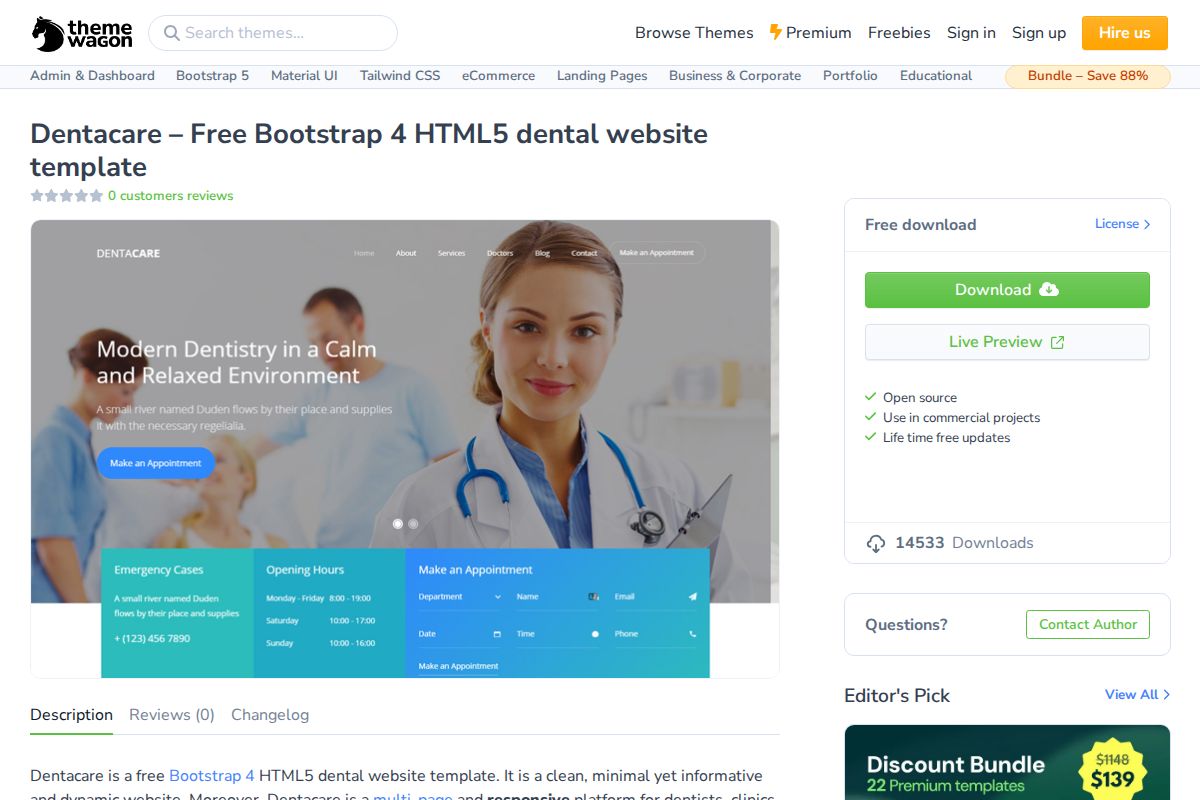 Template para Odontologia
